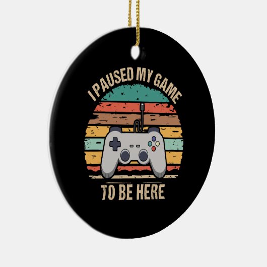 ゲームを中断してここに来た セラミックオーナメント (右)