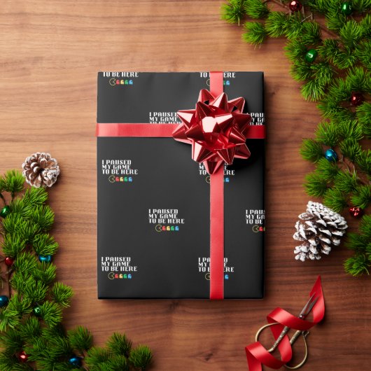 ゲームを中断してここに来た ラッピングペーパー (クリスマスギフト)