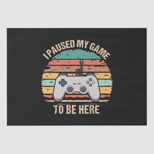 ゲームを中断してここに来た 薄葉紙 (正面)