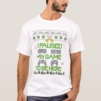 ゲームを中断してゲーマー・クリスマスに来た Tシャツ