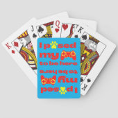 ゲームを中断してゲームに参加おもしろいした トランプ (裏面)