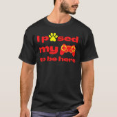ゲームを中断してゲームに参加おもしろいした Tシャツ (正面)