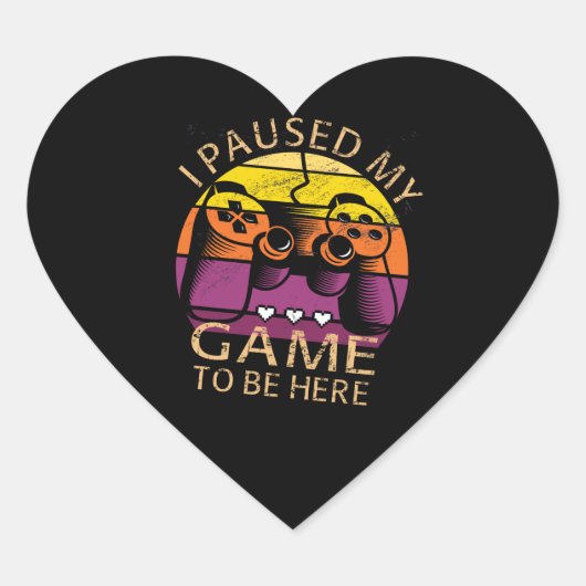 ゲームを中断して来た ハートシール (正面)