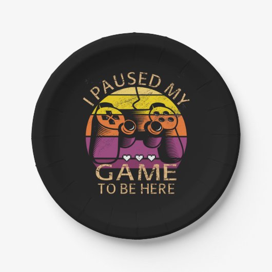 ゲームを中断して来た ペーパープレート (正面)