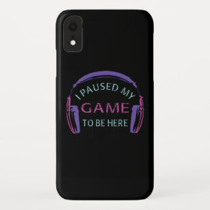 ゲームを中断して来た iPhone XRケース