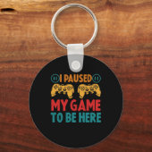 ゲームを中断して皮肉を込めおもしろいた キーホルダー (正面)