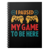ゲームを中断して皮肉を込めおもしろいた ノートブック (正面)