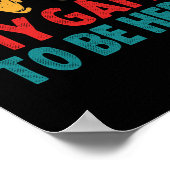 ゲームを中断して皮肉を込めおもしろいた ポスター (角)