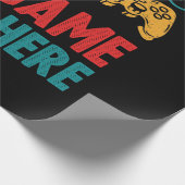 ゲームを中断して皮肉を込めおもしろいた ラッピングペーパー (角)