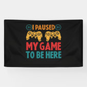 ゲームを中断して皮肉を込めおもしろいた 横断幕 (横)