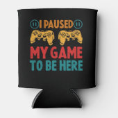 ゲームを中断して皮肉を込めおもしろいた 缶クーラー (正面)