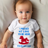 ゲームを中断してTシャツを着た ベビーTシャツ