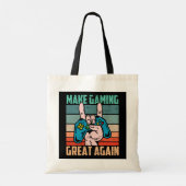 ゲームを再素晴らし開 トートバッグ (裏面)