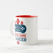 ゲームを変える者となれ #1 ゲーミング ツートーンマグカップ (正面左)