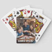 ゲームを始めよう!個人カスタム家族の写真 トランプ (裏面)