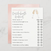 ゲームを言った水色バチェロレッテ (正面/裏面)