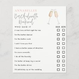 ゲームを言った水色バチェロレッテ