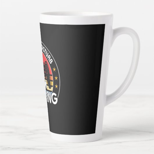 ゲームを邪魔しない カフェラテマグ (右)