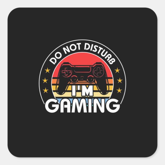 ゲームを邪魔しない スクエアシール (正面)