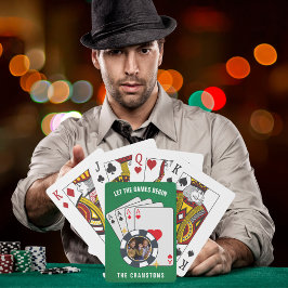 ゲームを開始するトランプのポーカーチップデザイン トランプ