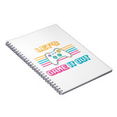 ゲームアウトしよう – レトロスタイル ノートブック (右側)