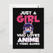 ゲームアニメ日本のガールマンガオタクKids ポストカード (正面/裏面)