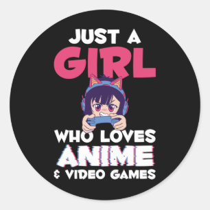 ゲームアニメ日本のガールマンガオタクKids ラウンドシール