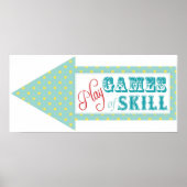 ゲームアローサイン用カーニバルサーカス誕生日LFT ポスター (正面)