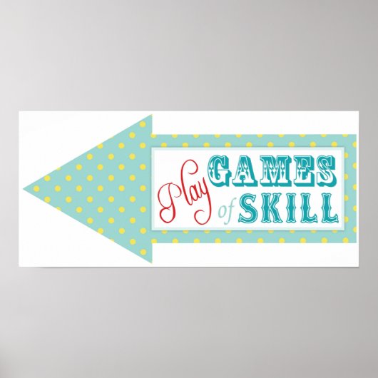 ゲームアローサイン用カーニバルサーカス誕生日LFT ポスター (正面)