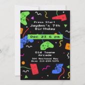 ゲームアーケードキッズゲーマー 招待状 (正面)