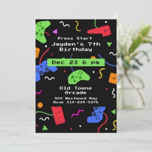 ゲームアーケードキッズゲーマー 招待状 (スタンド正面)