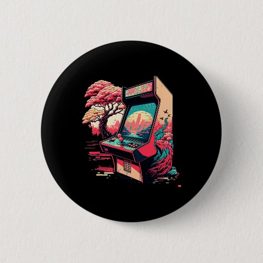 ゲームアーケード1 缶バッジ (正面)