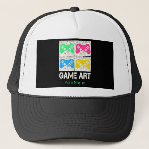 ゲームアートヴィンテージゲームパッドレトロコントローラゲーマー キャップ