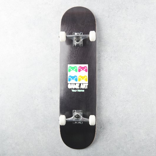 ゲームアートヴィンテージゲームパッドレトロコントローラゲーマー シール (スケートボード)