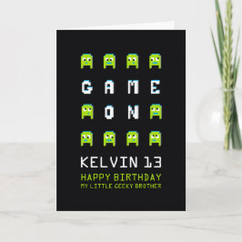 ゲームエイリアンゲーマー弟13歳の誕生日 カード