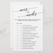 ゲームエレガントの上または下の黒い書道 (正面/裏面)