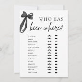 ゲームエレガントモダンで行ったブラックボウ 招待状 (正面)