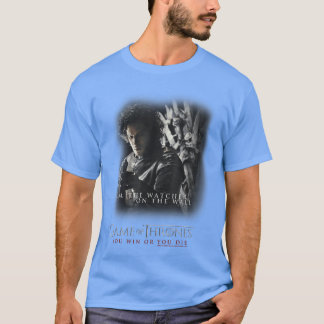 ゲームオブスローンズ ジョン・スノウ I Amhe Watcher Onhe Wall bo Tシャツ