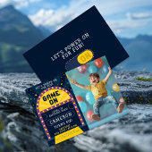 ゲームオンアーケードバースデーパーティーの写真 招待状