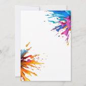 ゲームオンカラフル誕生日招待状 招待状 (裏面)