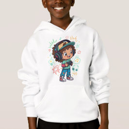 ゲームオンキッズTシャツデザイン - 楽しいポップアートスタイル