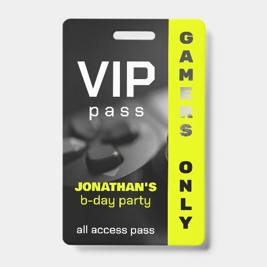 ゲームオンゲーマーパーソナライズされた誕生日レベルアップ バッジ (正面)