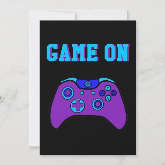 ゲームオンゲーマーパーティの招待状 (正面)