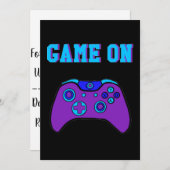 ゲームオンゲーマーパーティの招待状 (正面/裏面)