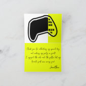 ゲームオンゲーマーレベルアップ誕生日 サンキューカード (内部)