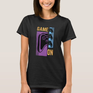 ゲームオンコンソールコントローラ80年代ゲーマー Tシャツ