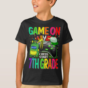ゲームオンセスグレード1日目ゲーマー新学期 Tシャツ