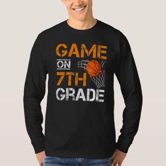 ゲームオンセブグレードバスケットボール新学期夏 Tシャツ (正面)
