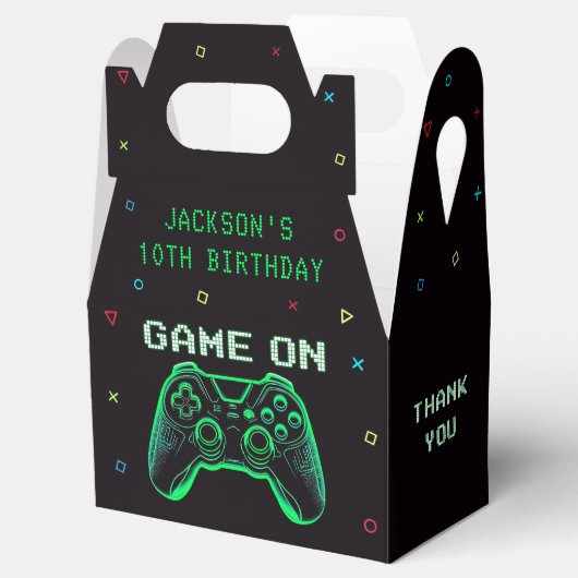 ゲームオンネオンビデオゲームゲームアーケード誕生日の好意ボックス フェイバーボックス (オープン)