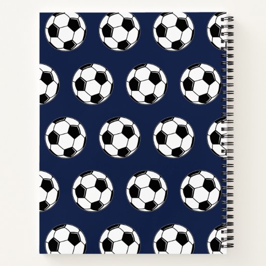 ゲームオンバックトゥスクールサッカー、学年名を追加 ノートブック (裏面)